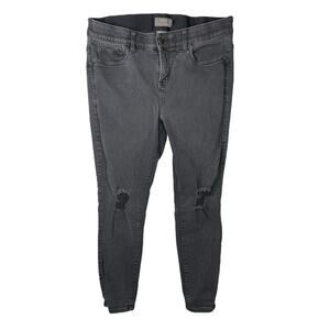 Torrid Bombshell Skinny Washed Black Jeans Premium Stretch High Rise 18R Plus